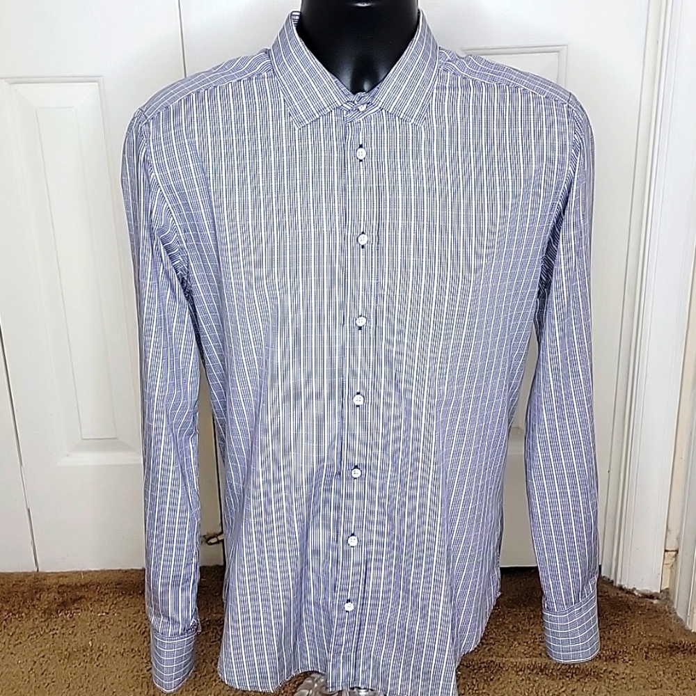 Rag & Bone Button Front Shirt W Spread Collar Siz… - image 1